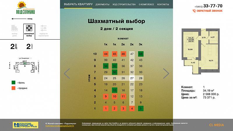 ЖК Подсолнухи Шахматный выбор